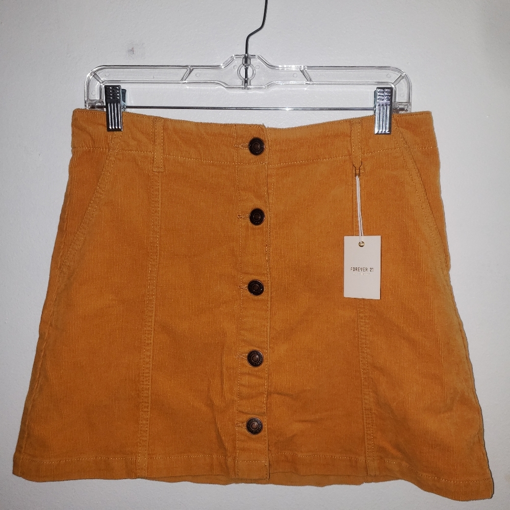 NWT Forever21 Gold Skirt